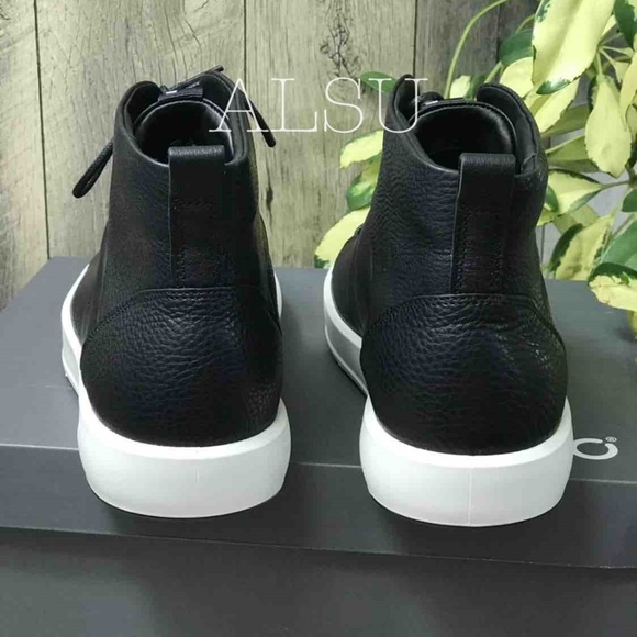 NWT ECCO Soft 8 High Top Leather Black AUTHENTIC - Picture 5 of 8